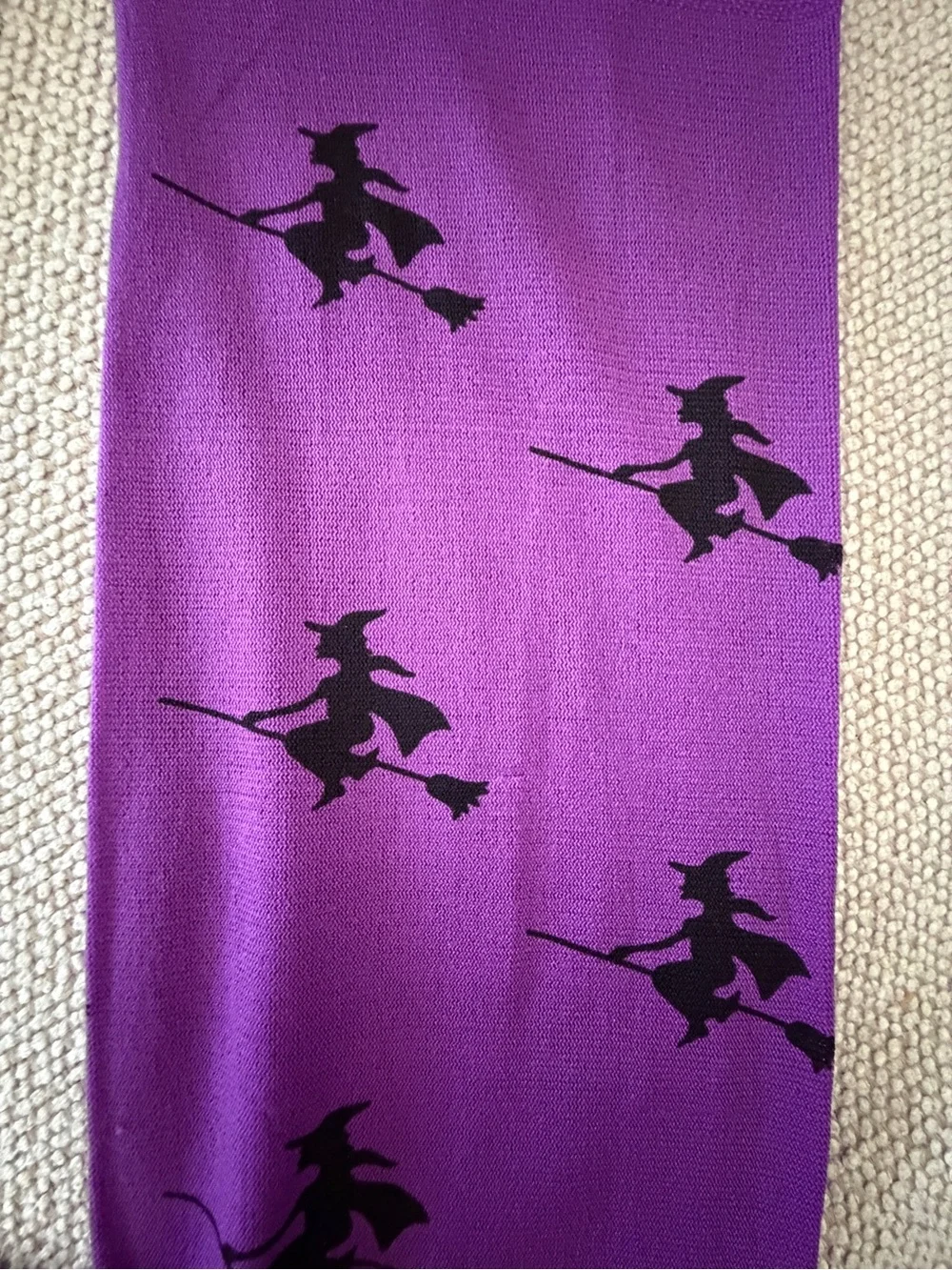 Chasing Fireflies Purple Witches girl Patterned Tights- One Size for Halloween